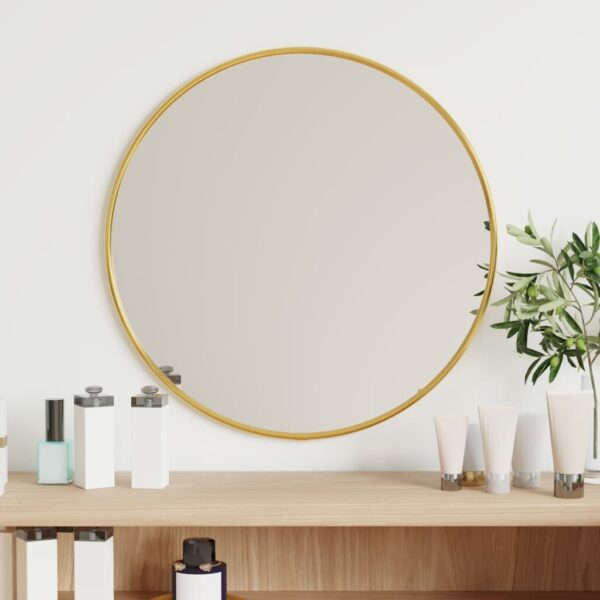 Wall Mirror Gold Ø 40 cm Round – Image 5