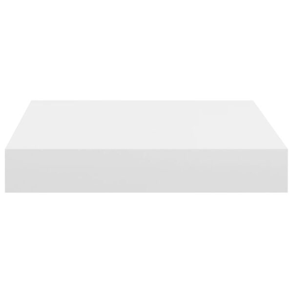 Floating Wall Shelves 4 pcs White 23x23.5x3.8 cm MDF – Image 4