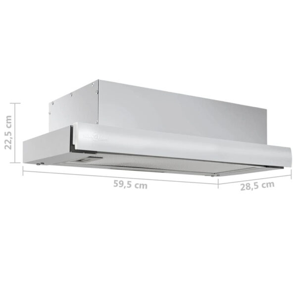 Slim Built-in Extractor Hood 480 m?/h Aluminium Stainless Steel – Image 7